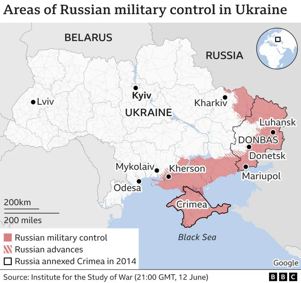 Ukraine war in maps: Tracking the Russian invasion - BBC News